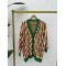 Amy Buttoned Knitted Cardigan Green