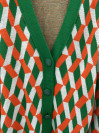 Amy Buttoned Knitted Cardigan Green