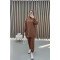 Emblem Sweat Suit Brown