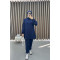 Emblem Sweat Suit Navy Blue