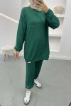 Emblem Sweat Suit Emerald Green