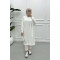 Embroidered Long Tunic White