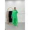 Asymmetrical Cut Trouser Suit Green