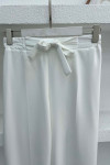 Tie Detail Trousers White