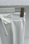 Tie Detail Trousers White