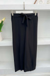 Tie Detailed Trousers Black