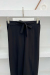 Tie Detailed Trousers Black