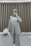 Tied Scuba Suit Gray