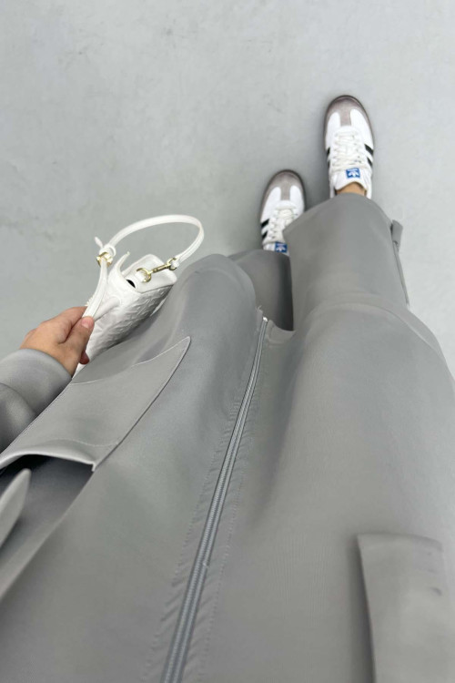 Tied Scuba Suit Gray