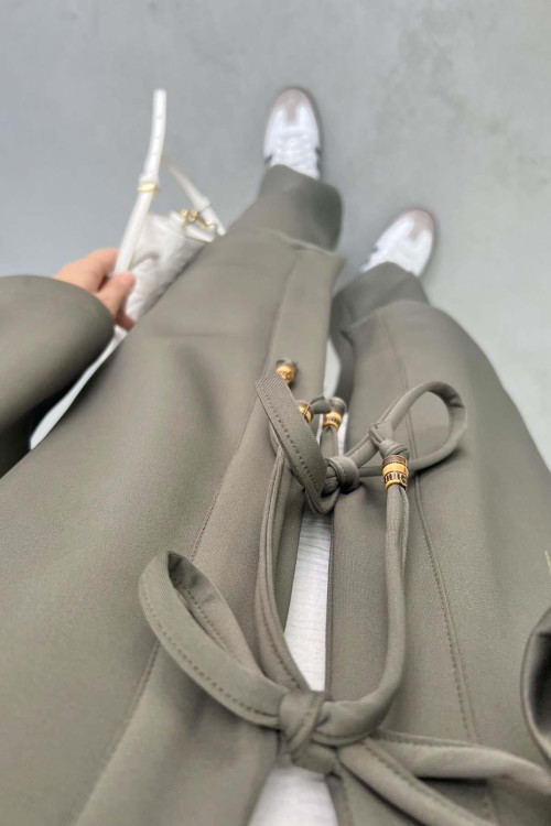 Tied Scuba Suit Khaki