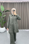 Tied Scuba Suit Khaki