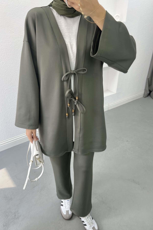 Tied Scuba Suit Khaki