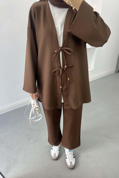 Tied Scuba Suit Brown