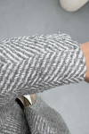 Herringbone Coat Grey