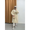 Balloon Sleeve Cashmere Coat Stone