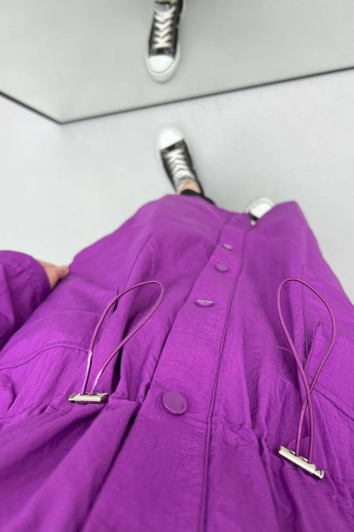 Printed Raincoat Purple