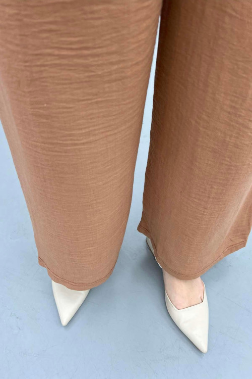 Waist Tie Trousers Milky Coffee