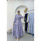 Pleated Waist Dress Lilac