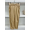 Waist Detailed Trousers Camel