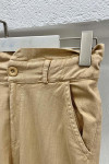 Waist Detailed Trousers Camel