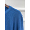 Crew Neck Cardigan Blue