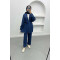 Piping Kimono Suit Navy Blue