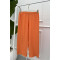 Wide Leg Seersucker Trousers Orange