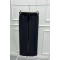 Wide Leg Fabric Trousers Black