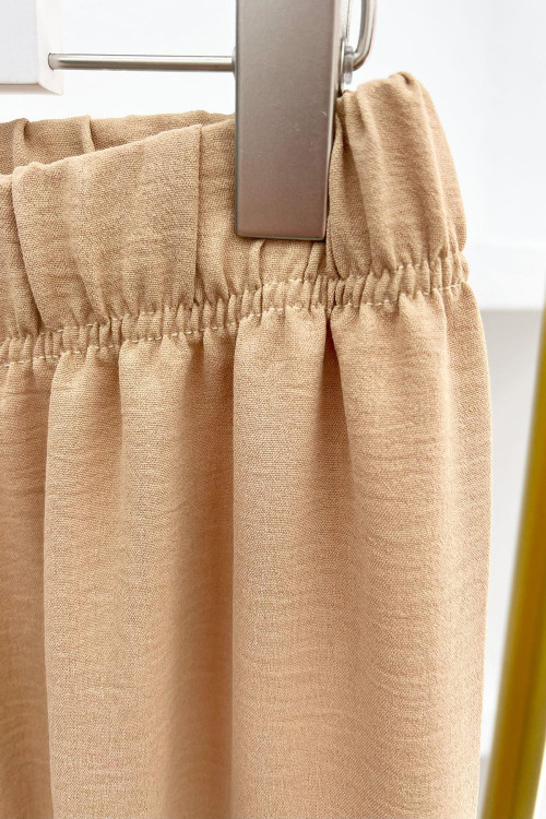 Wide Leg Trousers Beige