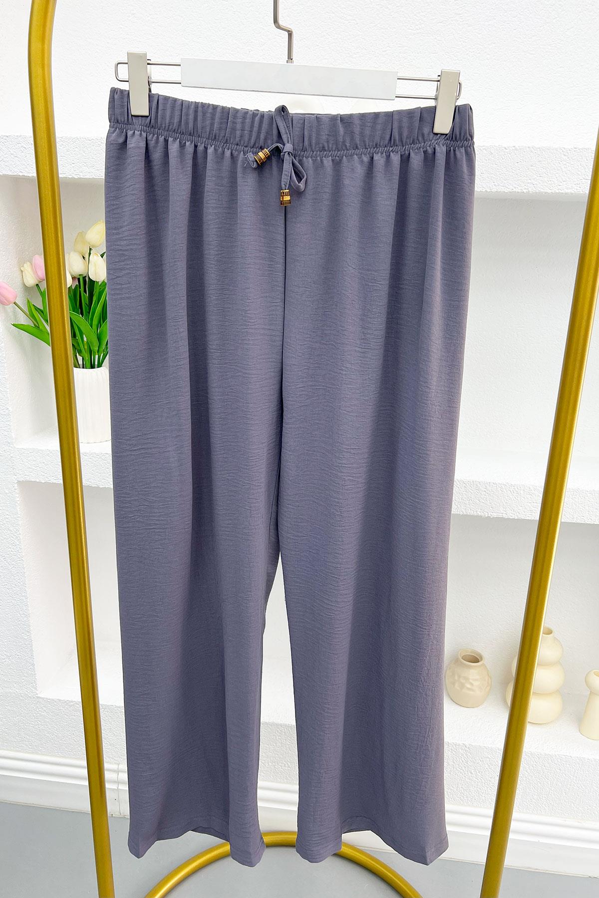 Wide Leg Trousers Grey