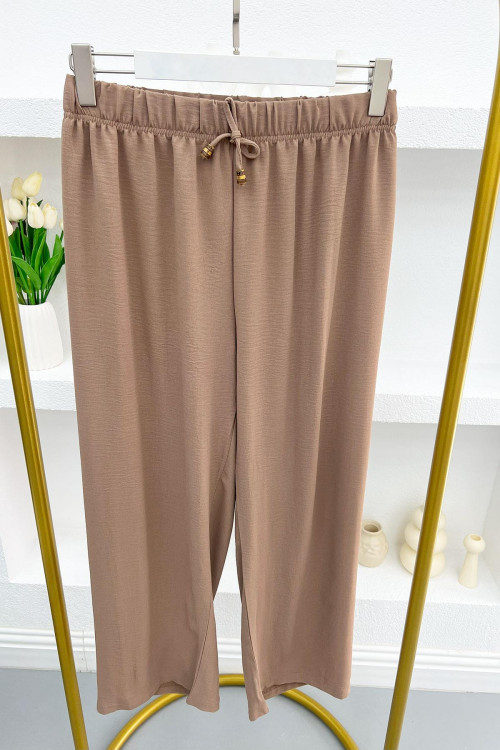 Wide Leg Trousers Mink