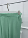 Wide Leg Knitted Trousers Pistachio Green