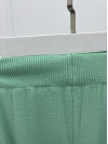 Wide Leg Knitted Trousers Pistachio Green