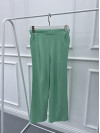 Wide Leg Knitted Trousers Pistachio Green