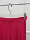 Wide Leg Knitted Trousers Fuchsia