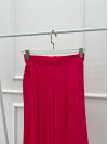 Wide Leg Knitted Trousers Fuchsia