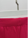 Wide Leg Knitted Trousers Fuchsia