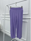 Wide Leg Knitted Trousers Lilac