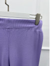 Wide Leg Knitted Trousers Lilac