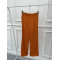 Wide Leg Knitted Trousers Orange