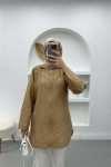 Beaded Parachute Tunic Camel