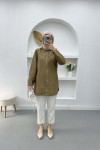 Beaded Parachute Tunic Mink