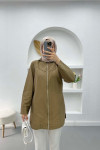 Beaded Parachute Tunic Mink