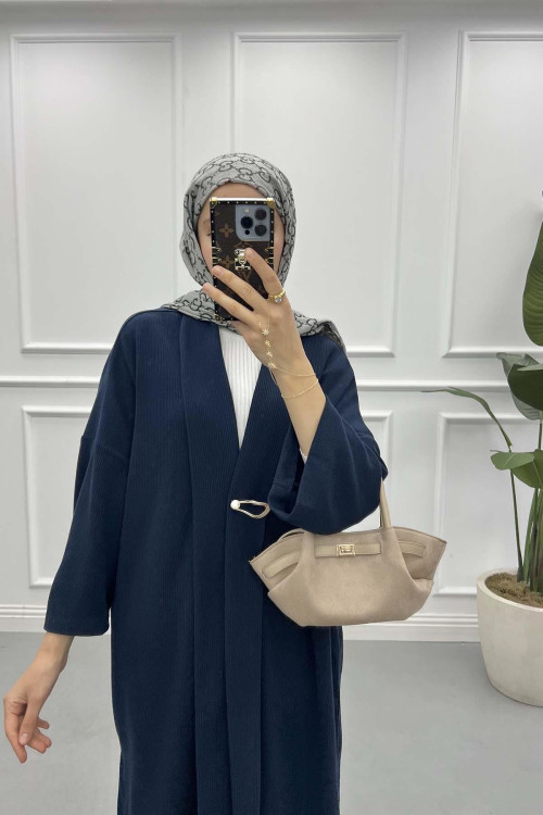 Brooch Camisole Cardigan Navy Blue