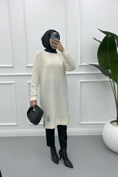 Burgu Tunic Cream