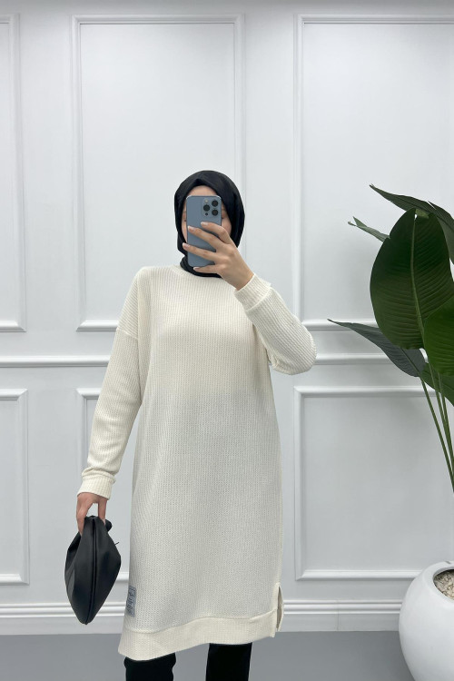 Burgu Tunic Cream