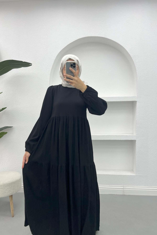 Crepe Dress Black