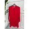 Plus Size Shirt Tunic Red