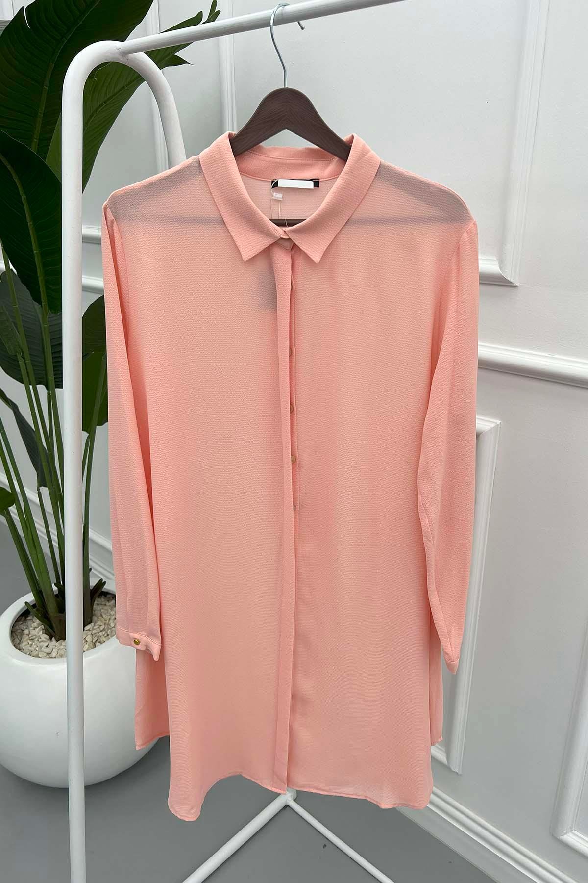 Plus Size Shirt Tunic Pink