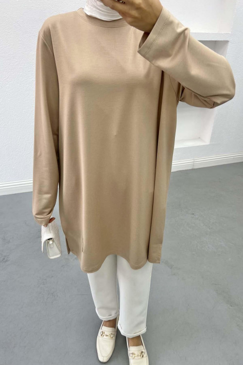 Plus Size Tunic Beige